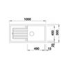 Kép 6/9 - 517573+517737 - BLANCO ZIA XL 6 S gránit mosogató + BLANCO DARAS-S csaptelep  pezsgő szett