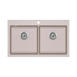 105543 - Evido Quadro 9 bézs gránit mosogató