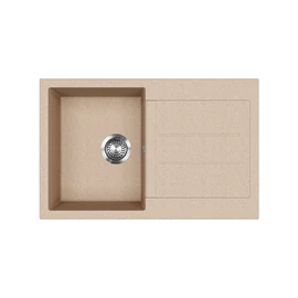 105721 - Evido Cubo 45 S 1 medencés csepptálcás gránit mosogató 780X500 Avena