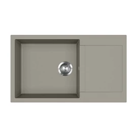 442060 - EVIDO Cubo XL 6S compact gránit mosogató, 860 x 500 mm, platina