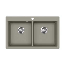 442064 - Evido Quadro 9, 2 medencés gránit mosogató 860X510 platina