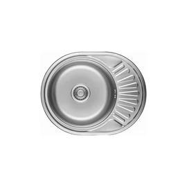 SGN_083T - LAVEO NORMAL MINI  csepptálcás rozsdamentes kerek mosogató 570x450  inox