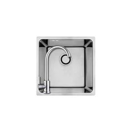 LAVEO ADEN egymedencés rozsdamentes mosogató bűzelzáróval 440X440 inox 