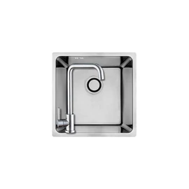 LAVEO ADEN egymedencés rozsdamentes mosogató bűzelzáróval 440X440 inox 