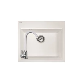 SRT_610Y - LAVEO Tau 6 gránit mosogató 570x500 fehér