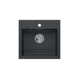Quadron JOHNNY 110 gránit mosogató (500x470 mm, 1 medence) black diamond