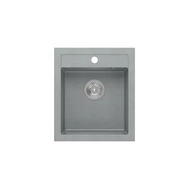 1353  -  Quadron JOHNNY 100 gránit mosogató (430x500 mm, 1 medence) Silver stone