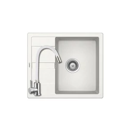 04136 - SCHOCK Aros 45 / Main D-100S 1m 1/2cs 580x500mm Cristalite® gránit mosogató fehér