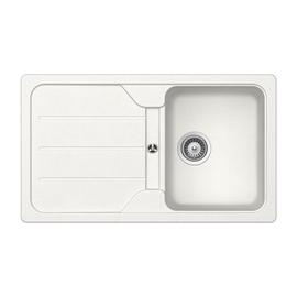 1211126 - SCHOCK ISAR D-100 (FORMHAUS) 860x500 mm gránit mosogató WEIß Fehér CRISTALITE®