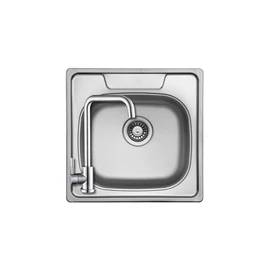 505997 - StrongSinks S1 Type  rozsdamentes mosogató polírozott 506x506