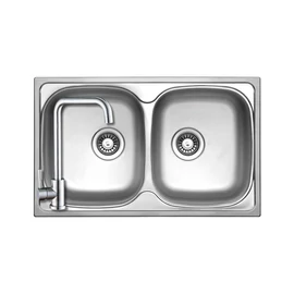 506000 - StrongSinks S1 Welland rozsdamentes mosogató szatén 780x480 mm