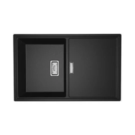 SPT_711Y - LAVEO TONGA csepptálcás gránit mosogató 800x500 szemcsés fekete