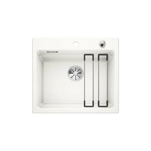 525156 - BLANCO ETAGON 6 kerámia 584X510, 1 medencés mosogató fehér