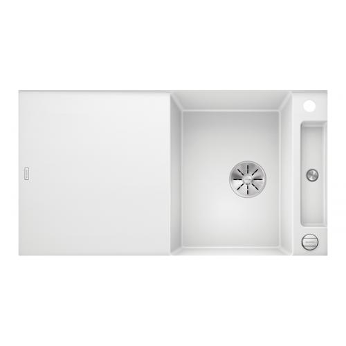 523228 - BLANCO AXIA III 5 S-F fehér fa vágódeszkával távműködtetővel