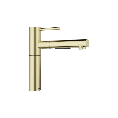 527554 - Blanco ALTA-S II satin gold HD csaptelep kihúzható zuhanyváltós fejjel