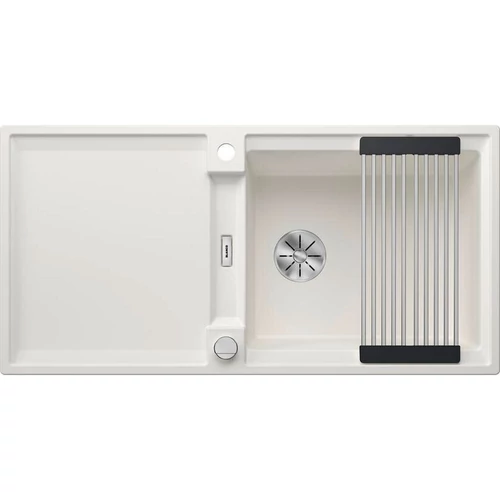 527621 - Blanco ADIRA XL 6 S SILGRANIT® mosogató Adira ráccsal, Infino lefolyó-távműködtetővel fehér