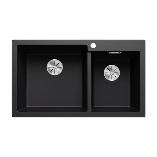 527636 - Blanco PLEON 9 SILGRANIT® mosogató baloldali főmedencével fekete