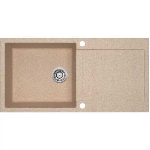 105726 - Evido Cubo XL 6 S 1 medencés csepptálcás gránit mosogató avena