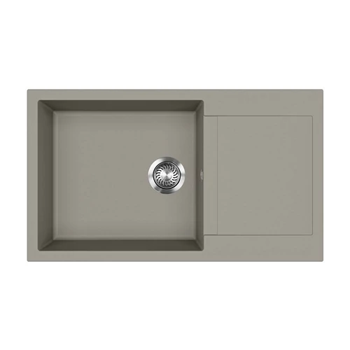 442060 - EVIDO Cubo XL 6S compact gránit mosogató, 860 x 500 mm, platina