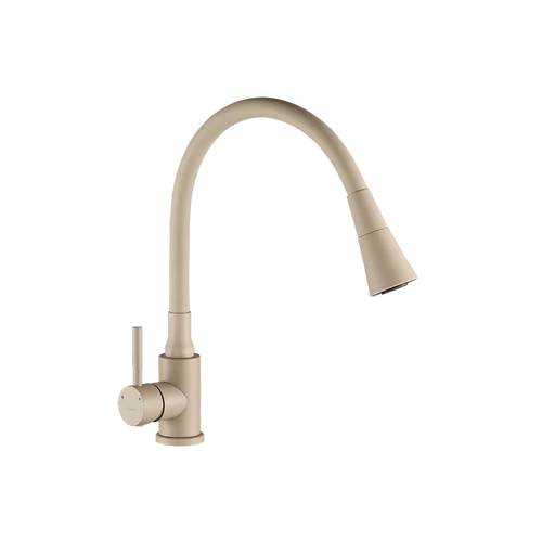 BSK_462D - LAVEO SELVA zuhanyváltós rugalmas tömlős bézs csaptelep