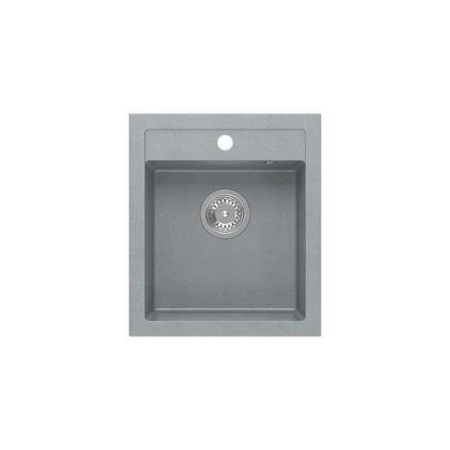 1353  -  Quadron JOHNNY 100 gránit mosogató (430x500 mm, 1 medence) Silver stone