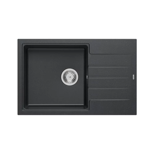 1360 - Quadron PETER 111 gránit mosogató (780x500 mm, 1 medence+csepegtető) black dotted