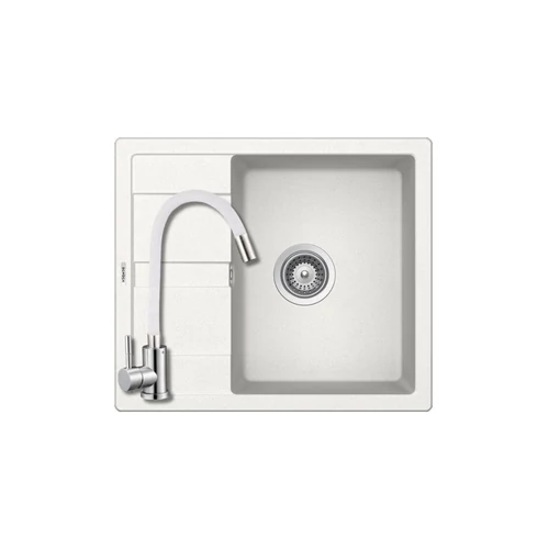 04136 - SCHOCK Aros 45 / Main D-100S 1m 1/2cs 580x500mm Cristalite® gránit mosogató fehér