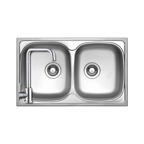 506000 - StrongSinks S1 Welland rozsdamentes mosogató szatén 780x480 mm