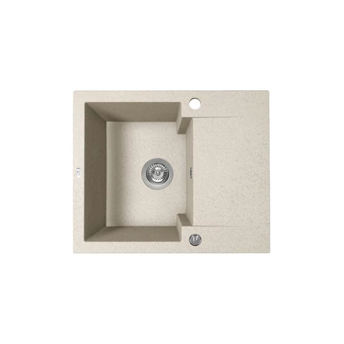  SRH_413Y - Laveo PICO 45S mini csepptálcás 580X480 gránit mosogató bézs