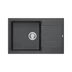 Quadron PETER 111 gránit mosogató (780x500 mm, 1 medence+csepegtető) black diamond